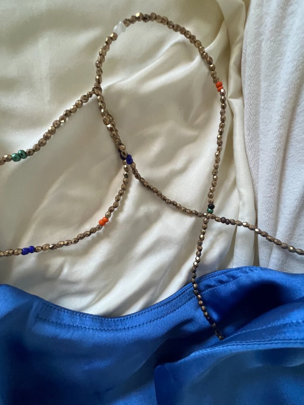 House of Harlow 1960 Rita blue beaded dress size medium backless - Picture 3 of 12